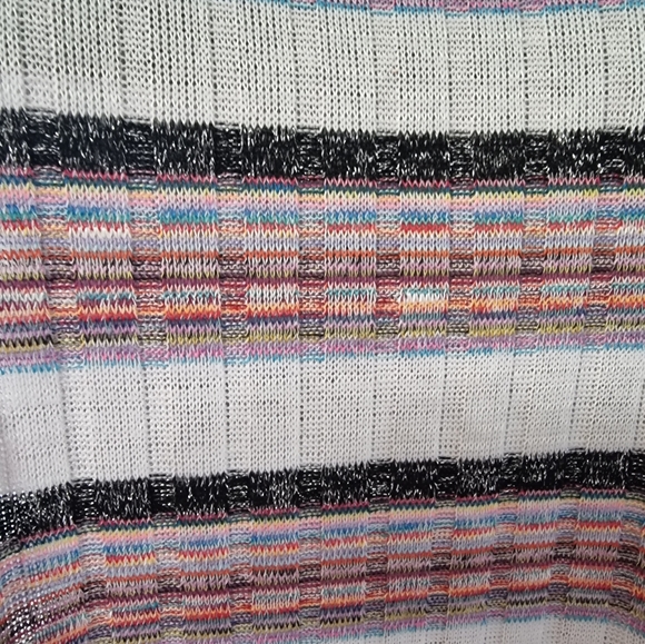 3/$40 Sale! Victoria Rainbow Sparkly Striped Top - Picture 4 of 7